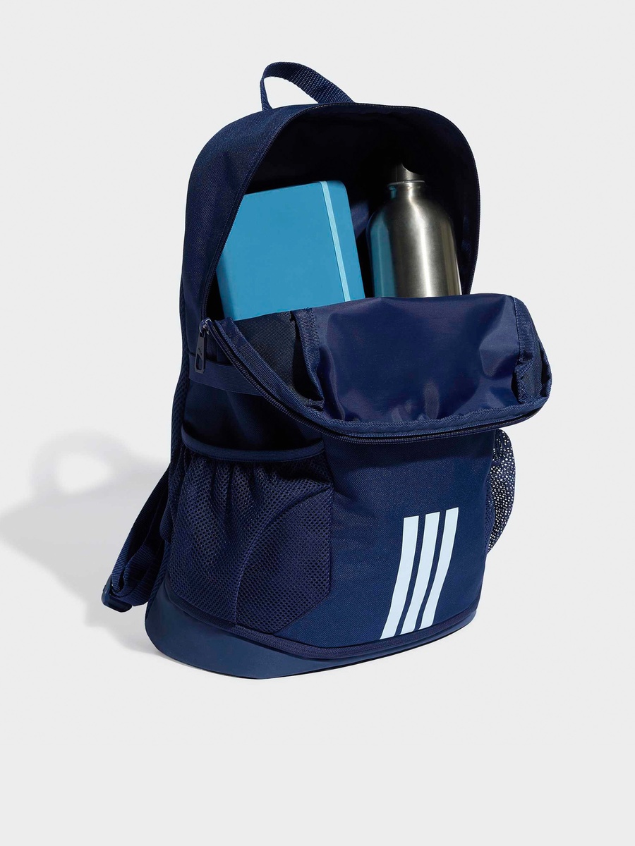Logo Print Backpack with Padded Shoulder Straps - 17 L