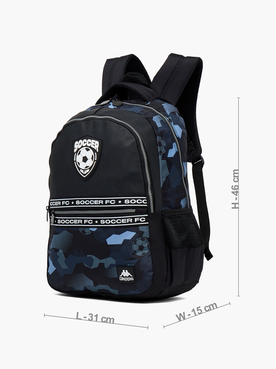 Printed Backpack with Cushioned Straps