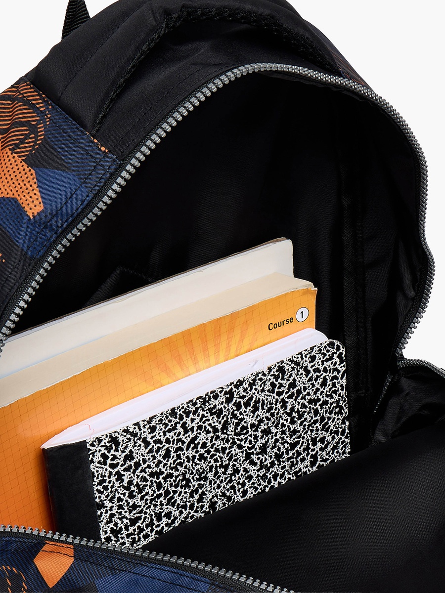 Printed Backpack with Cushioned Straps
