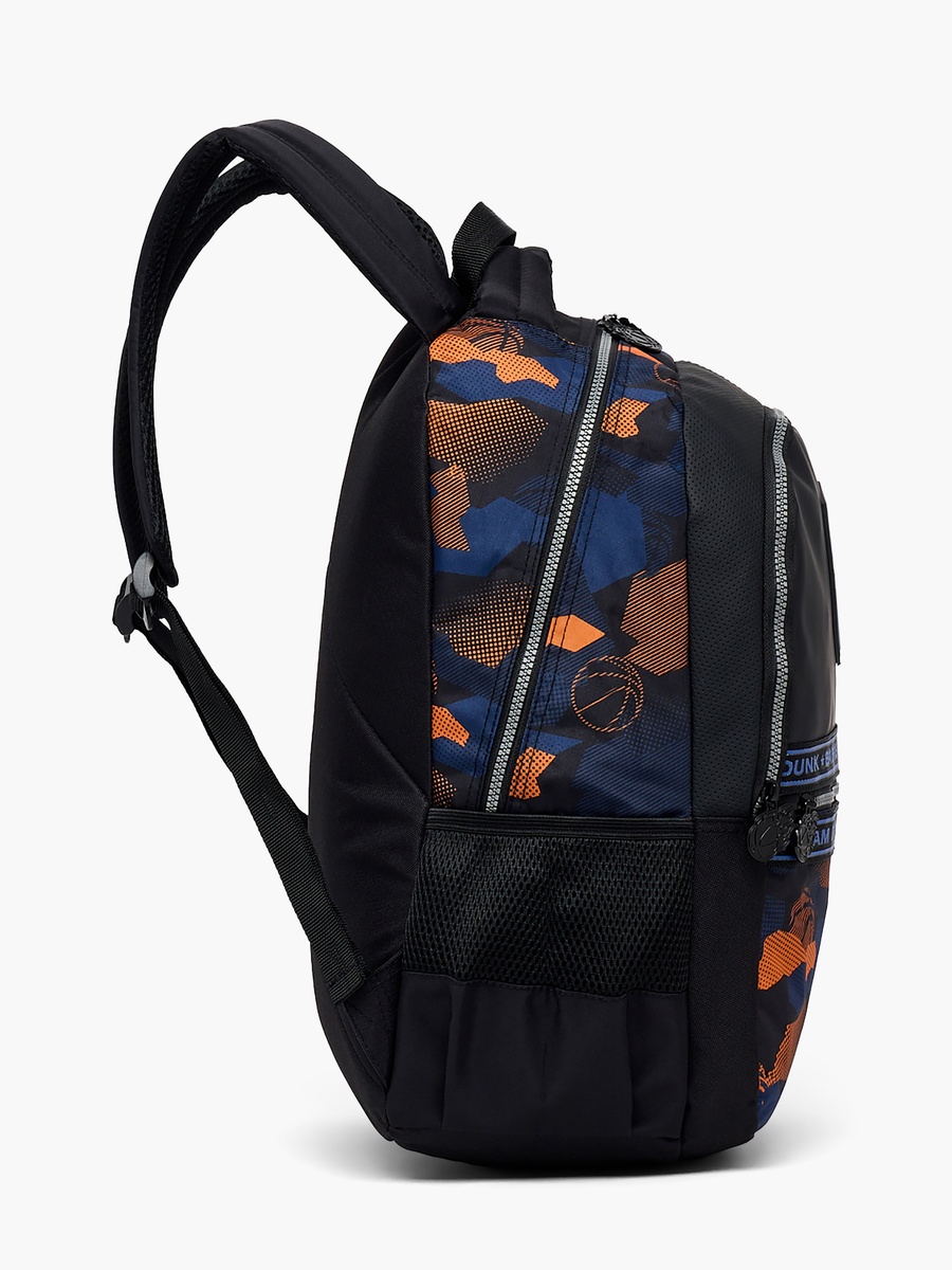 Printed Backpack with Cushioned Straps