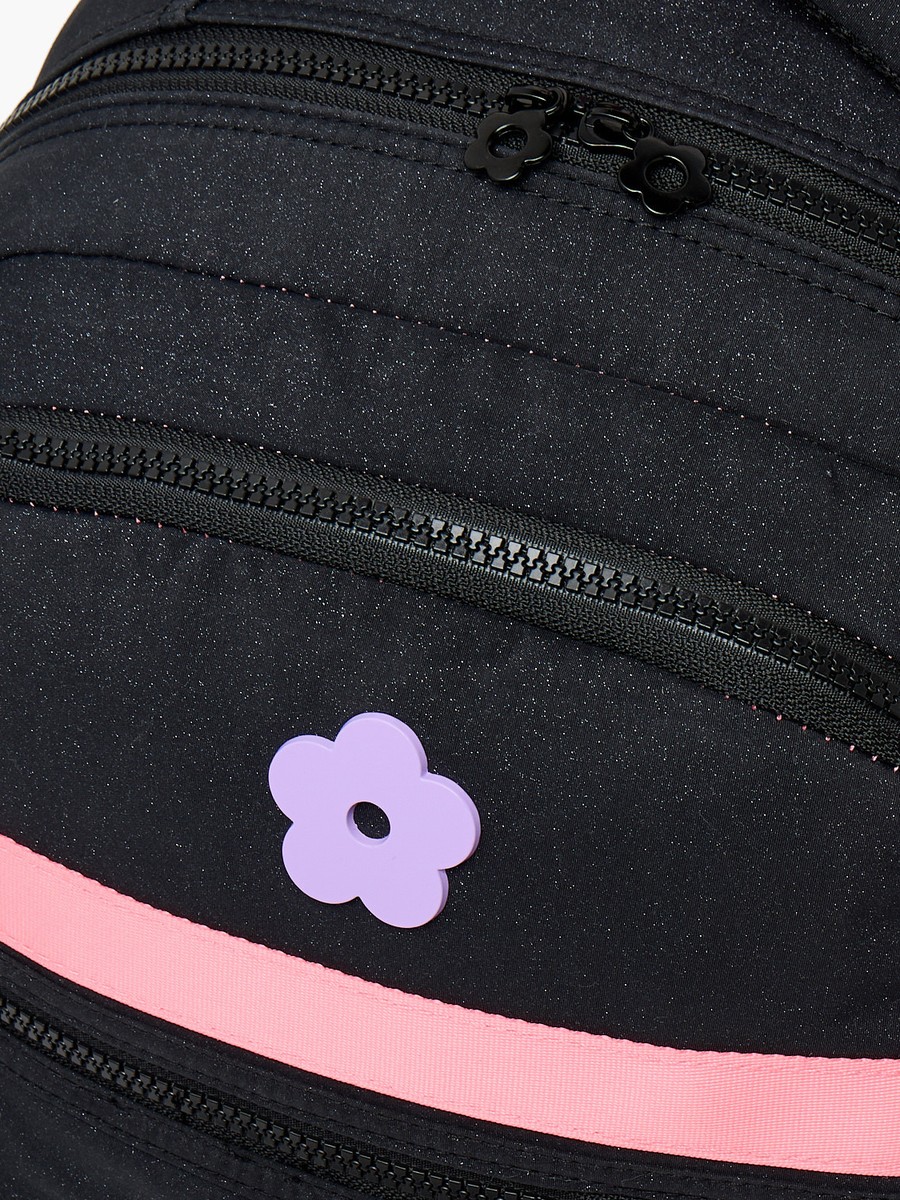 Floral Applique Backpack with Padded Laptop Sleeve