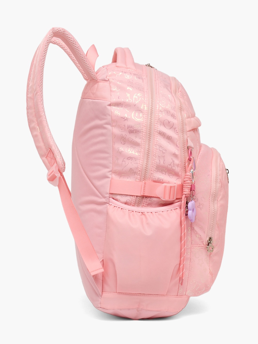 Printed Backpack with Padded Laptop Sleeve