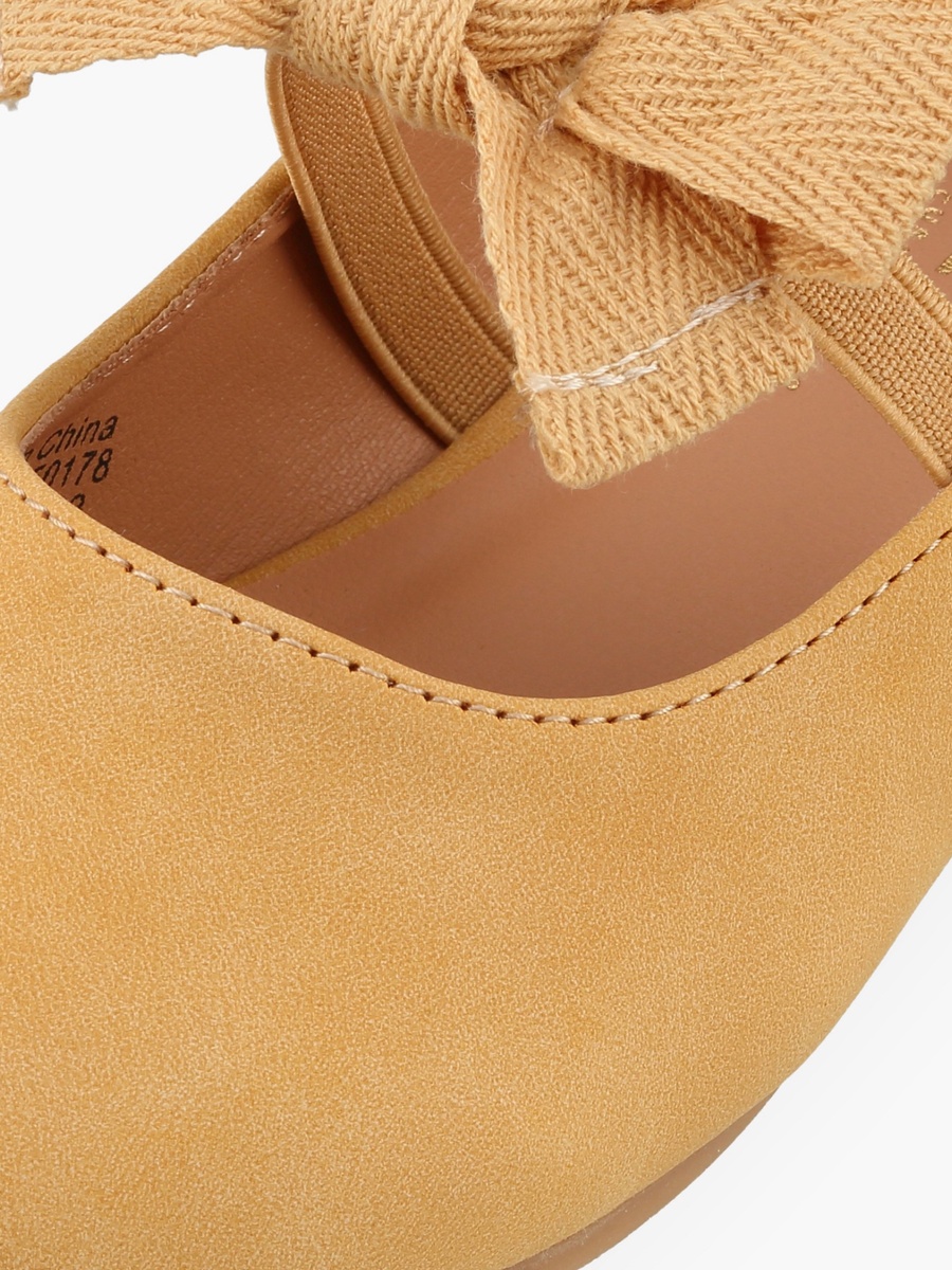 Elastic Strap Ballerina Shoes