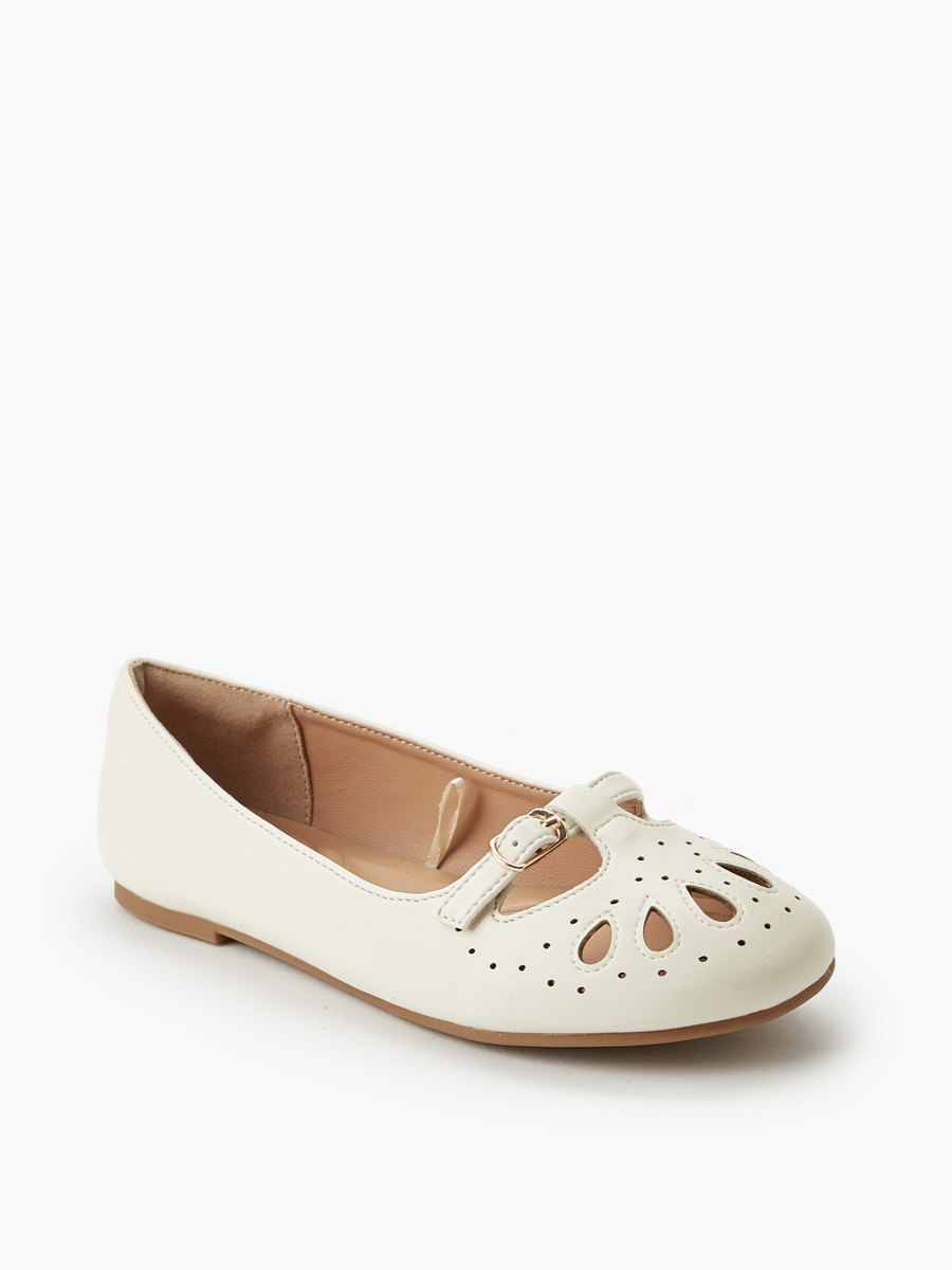 Buckle Accent Ballerina Shoes