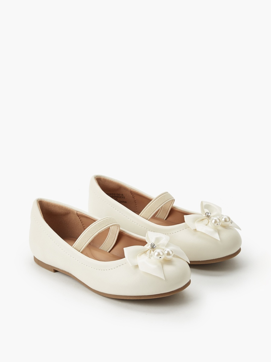 Elastic Strap Ballerina Shoes