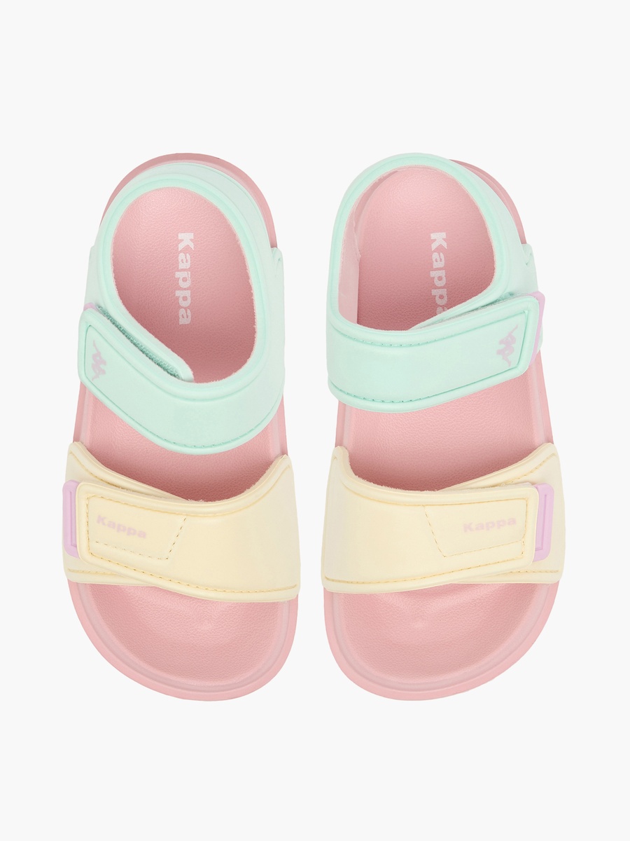 Color Block Hook and Loop Sandals