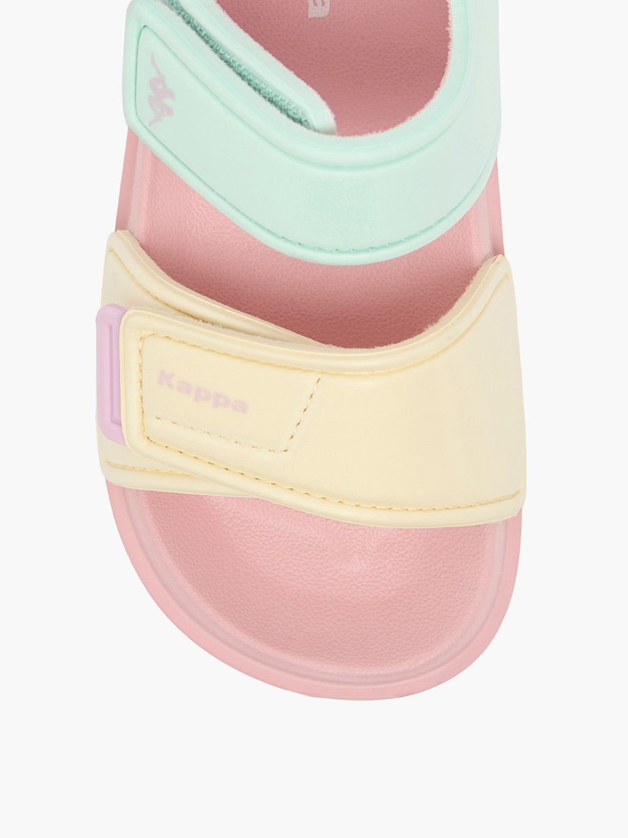 Color Block Hook and Loop Sandals