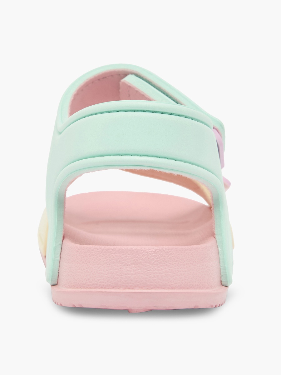 Color Block Hook and Loop Sandals