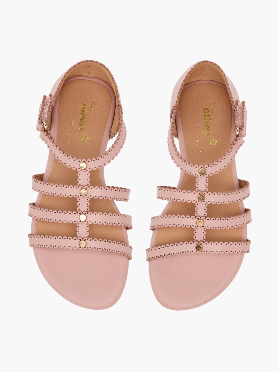 Embellished Hook and Loop Sandals
