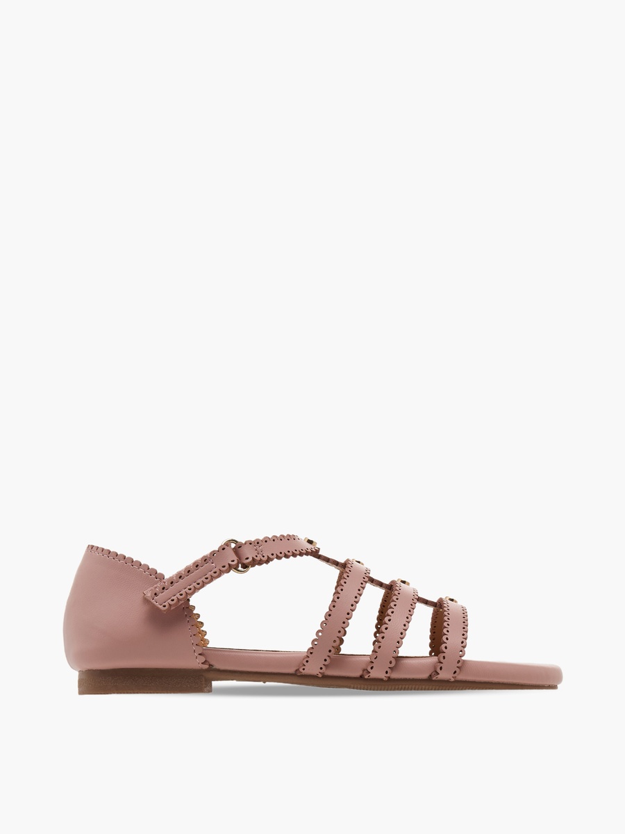 Embellished Hook and Loop Sandals