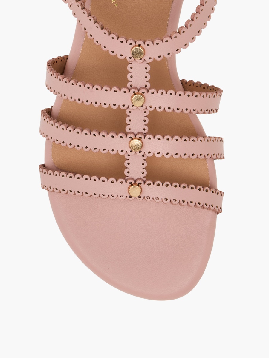 Embellished Hook and Loop Sandals