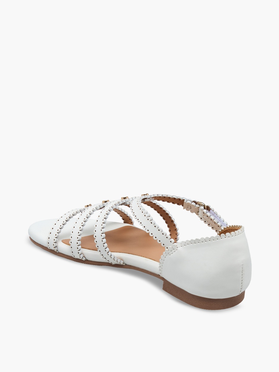 Embellished Hook and Loop Sandals