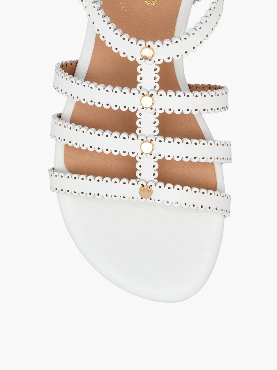 Embellished Hook and Loop Sandals
