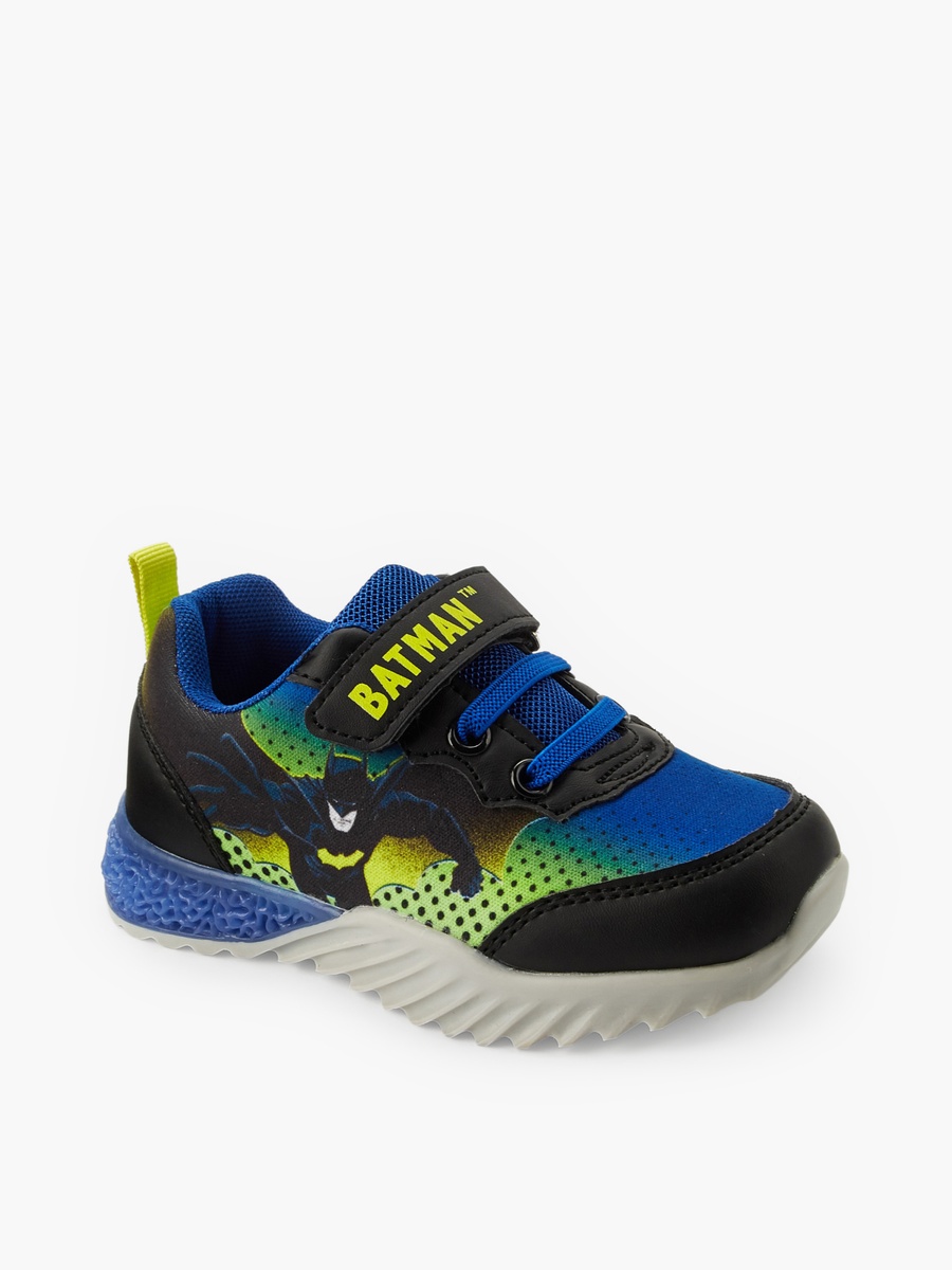 Batman Print Hook and Loop Ankle Sneakers