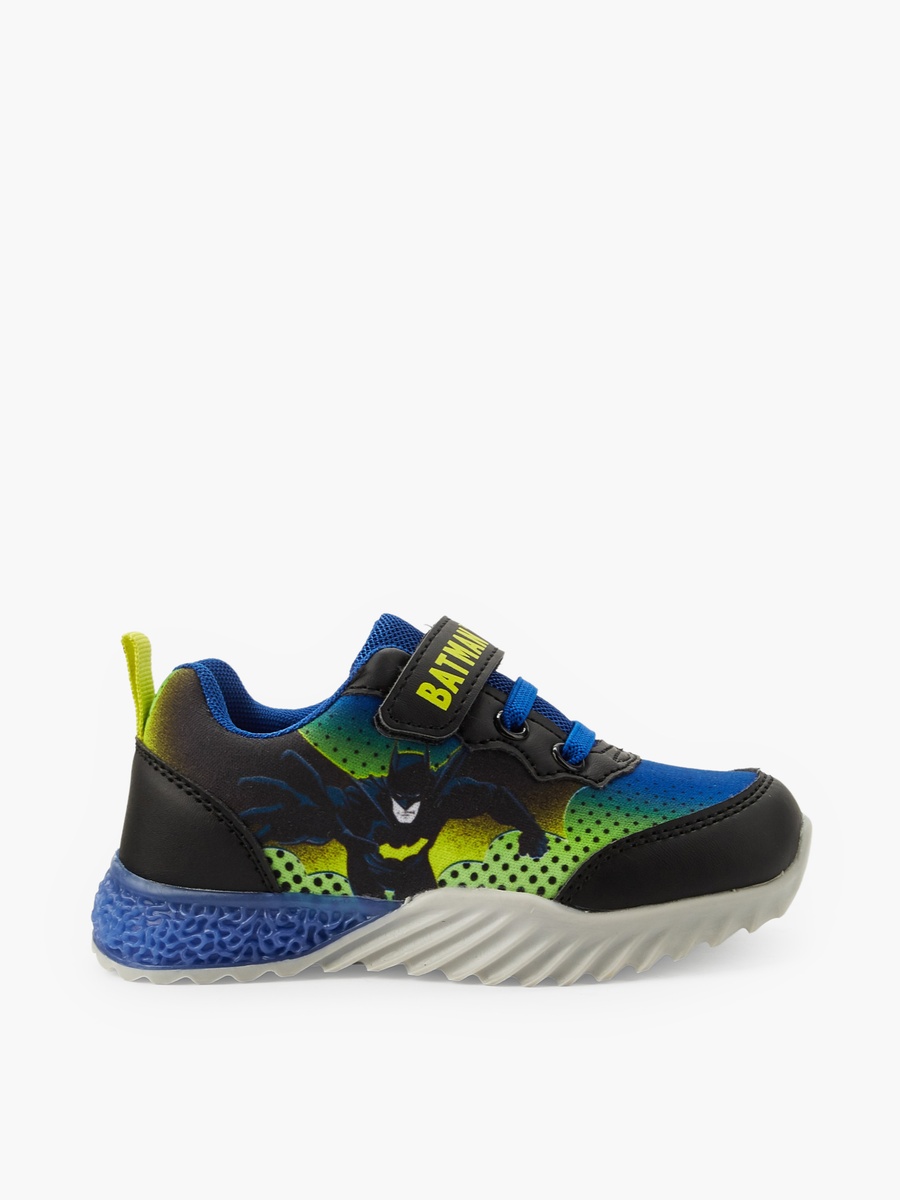 Batman Print Hook and Loop Ankle Sneakers