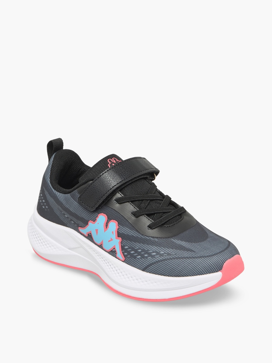 Logo Print Hook and Loop Sports Shoes