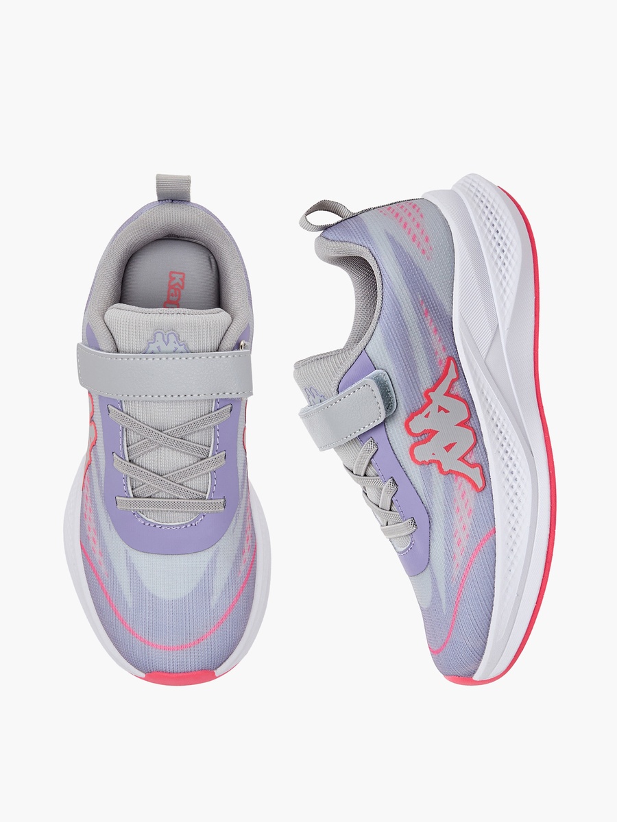 Logo Print Hook and Loop Sports Shoes