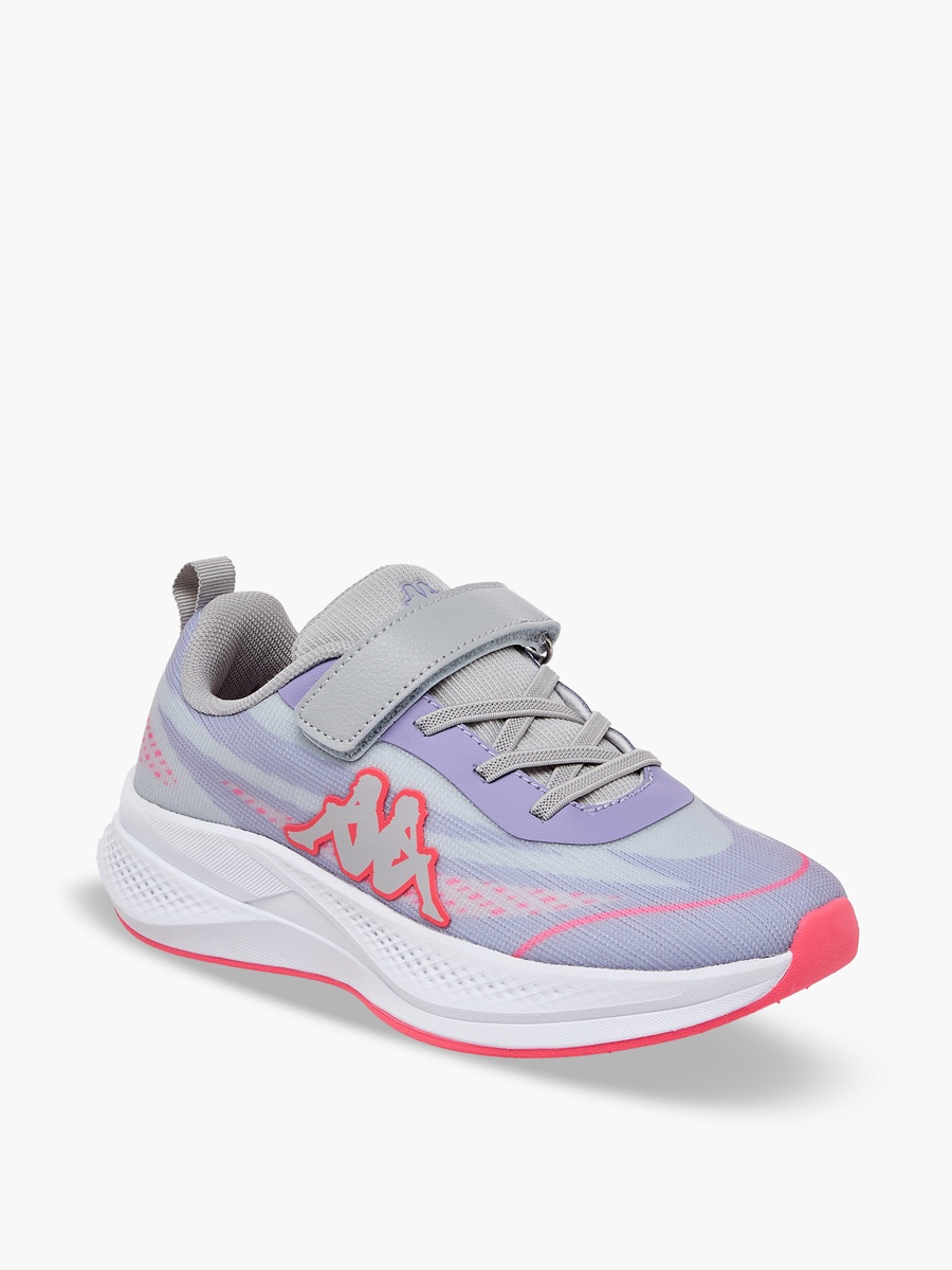 Logo Print Hook and Loop Sports Shoes