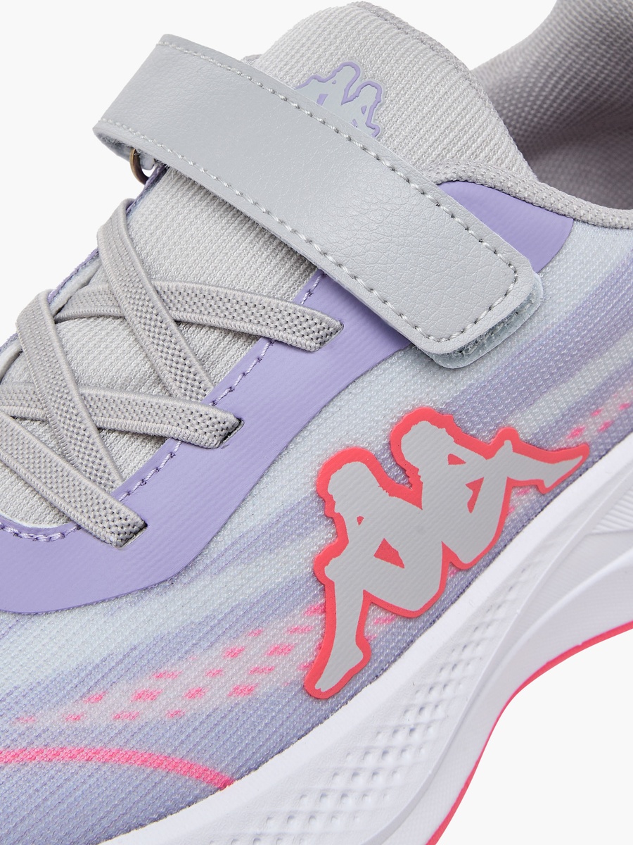 Logo Print Hook and Loop Sports Shoes