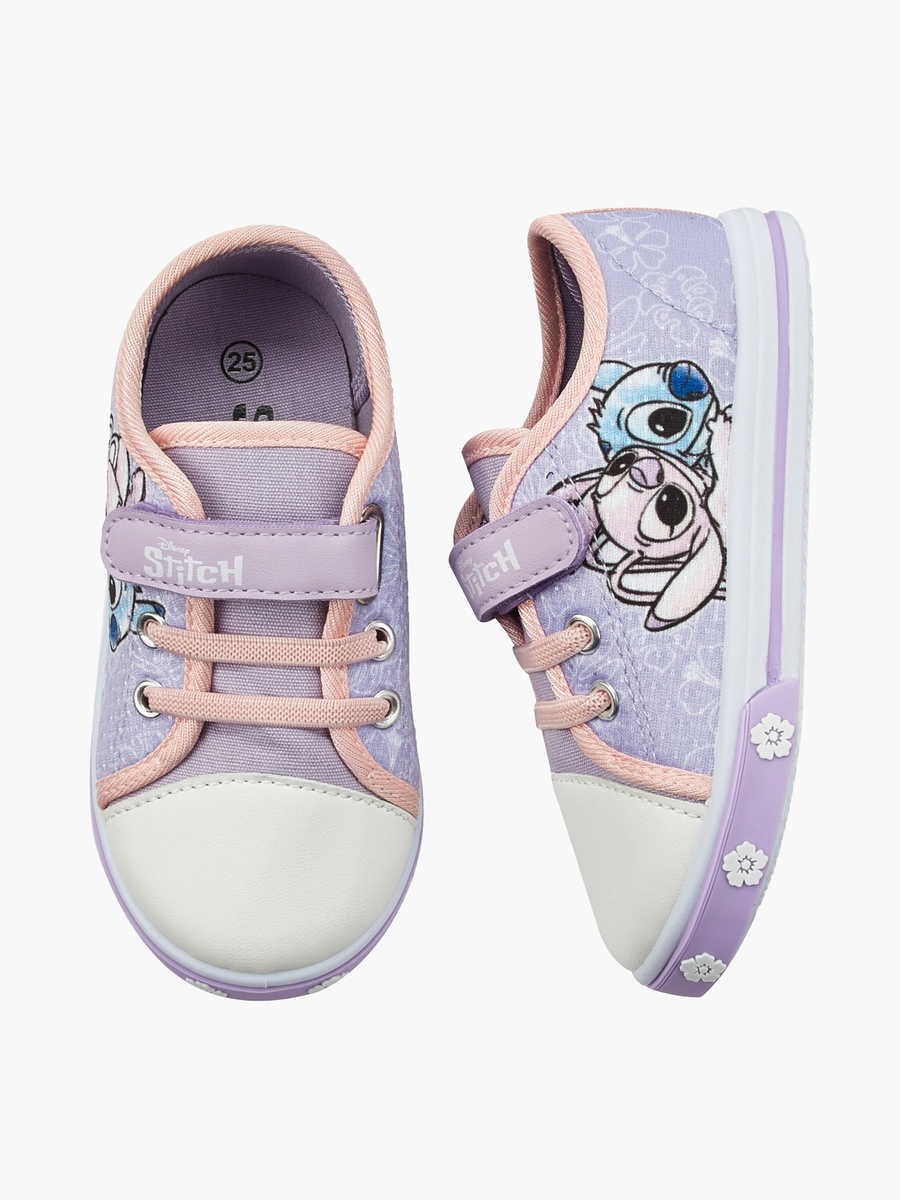 Angel and Stitch Print Ankle Sneakers