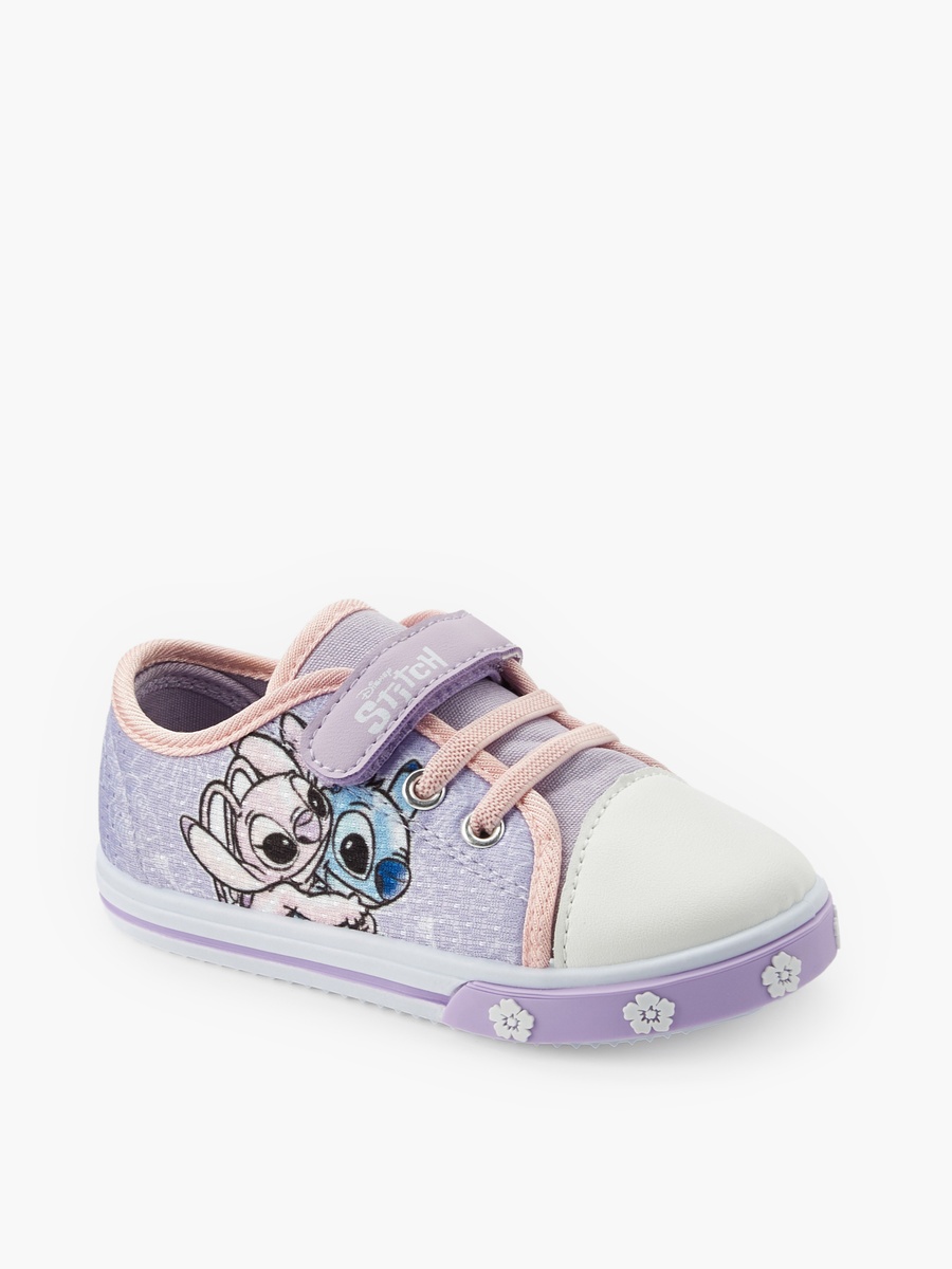 Angel and Stitch Print Ankle Sneakers