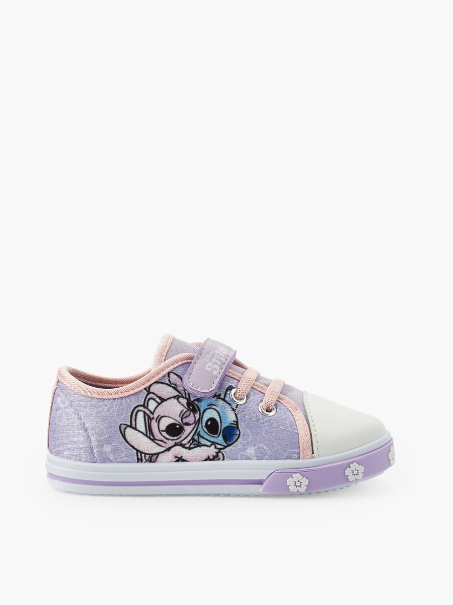 Angel and Stitch Print Ankle Sneakers