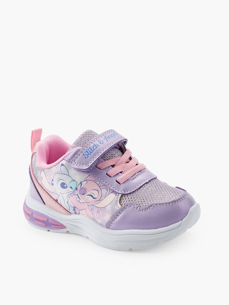 Stitch and Angel Print Light-Up Ankle Sneakers