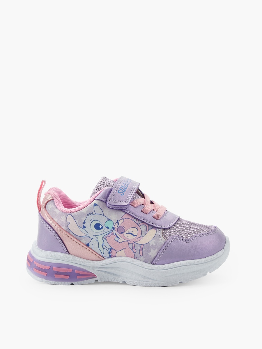 Stitch and Angel Print Light-Up Ankle Sneakers