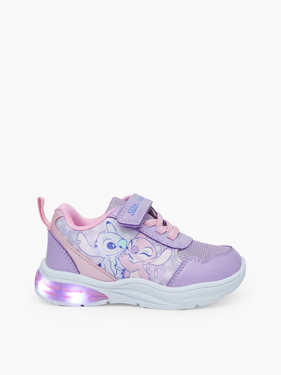 Stitch and Angel Print Light-Up Ankle Sneakers