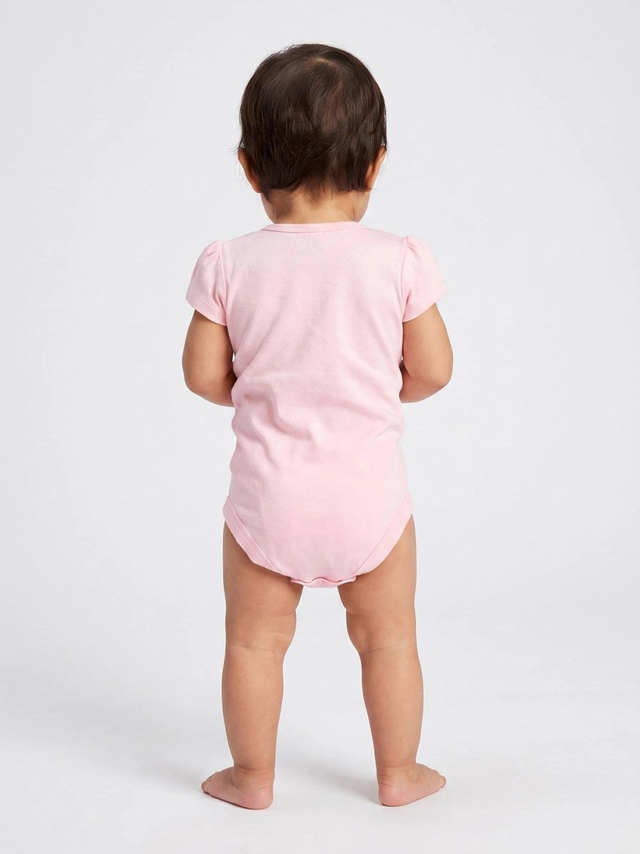 Baby Girl Pink Graphic print Short Sleeves Romper