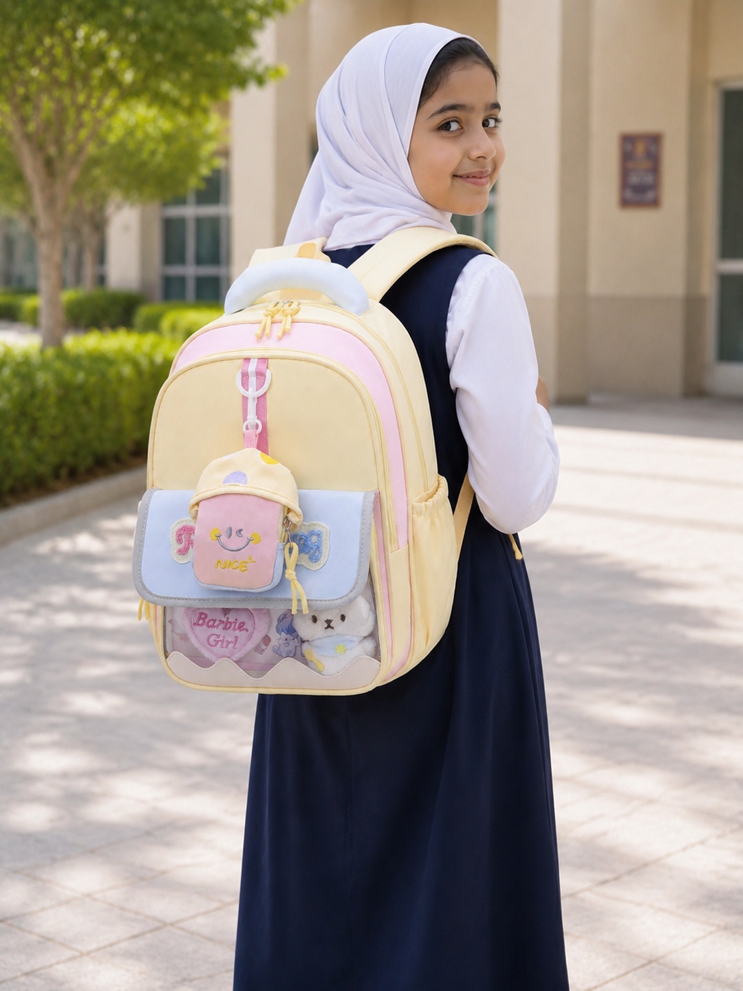 Teddy Detail Pocket Backpack