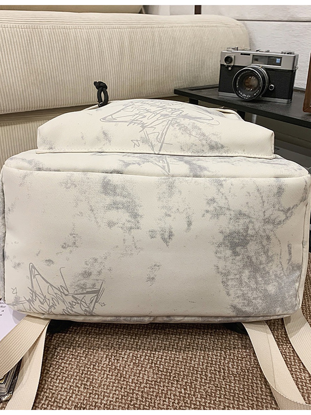 Printed Zip Pocket Backpack