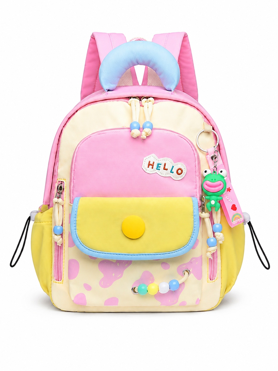 Contrast Flap Pocket Printed Backpack