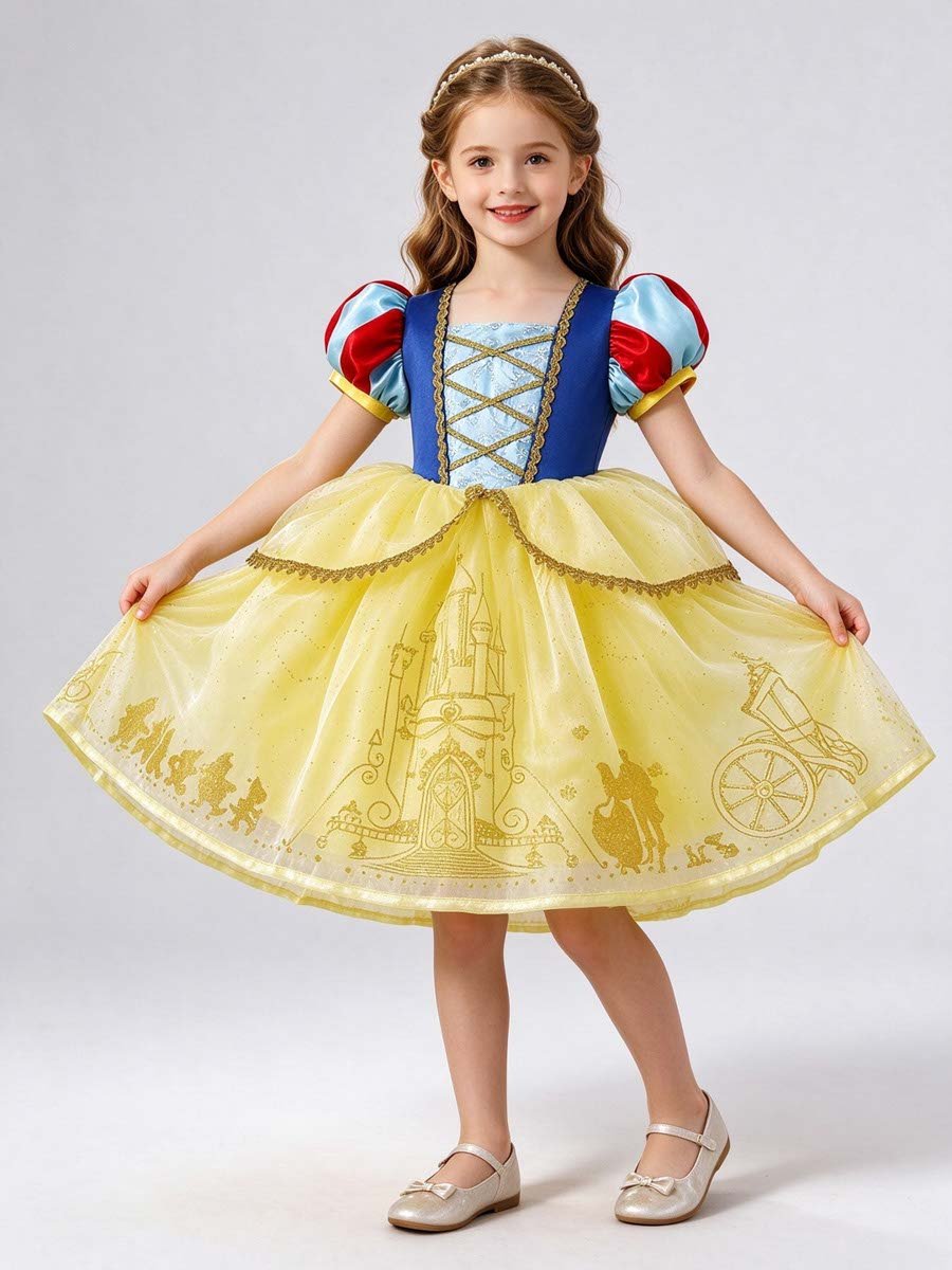 Princess Snow White Costume Dress