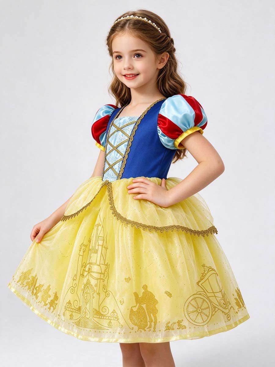 Princess Snow White Costume Dress