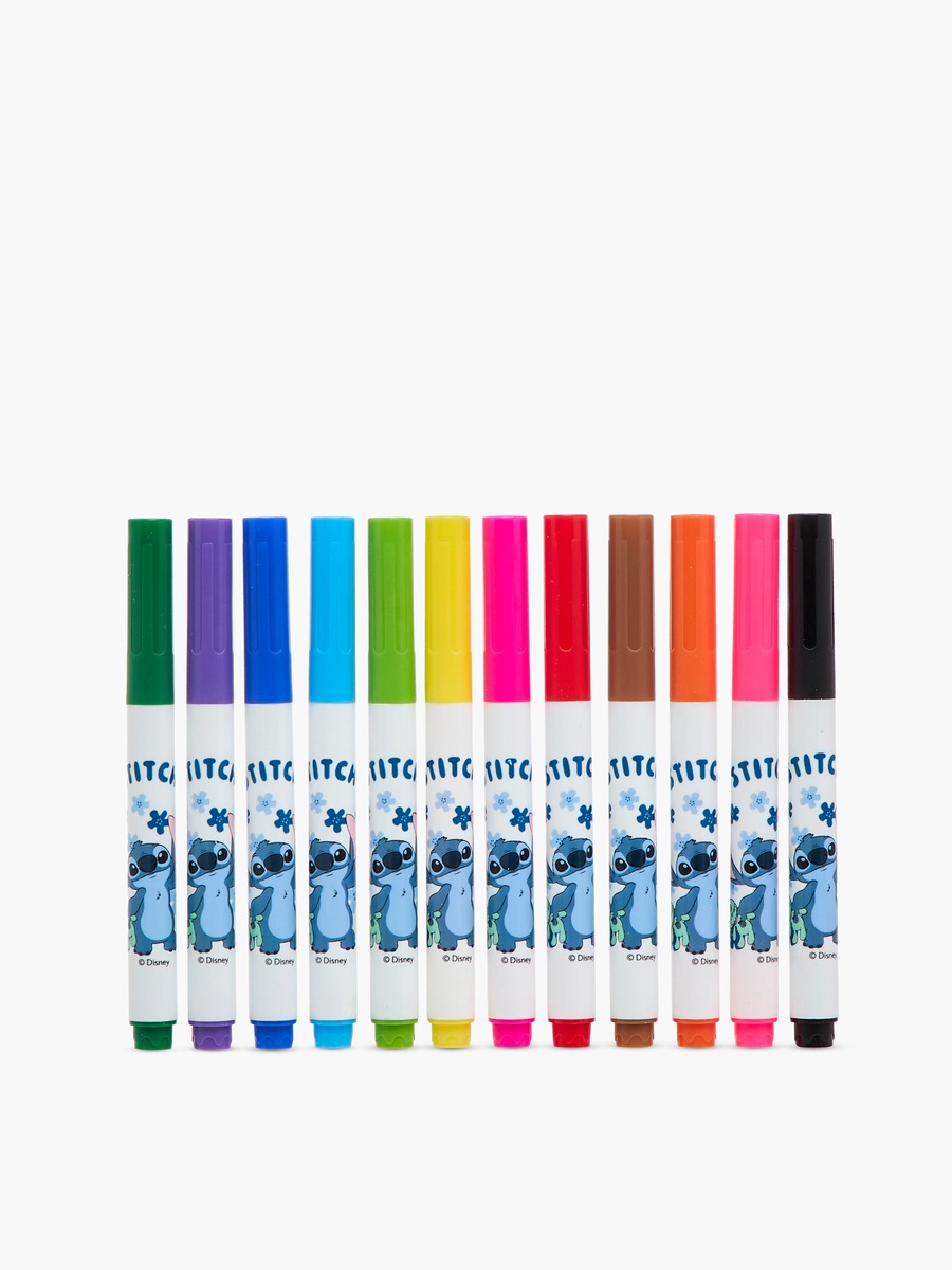 12-Piece Stitch Print Washable Painting Pen Set
