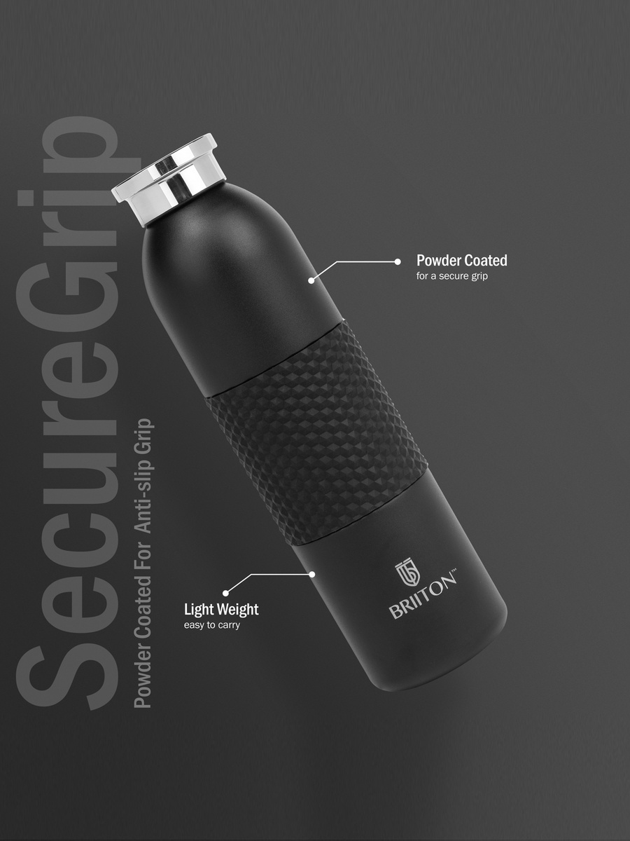 Logo Print Insulated Stainless Steel Water Bottle - 620 ml