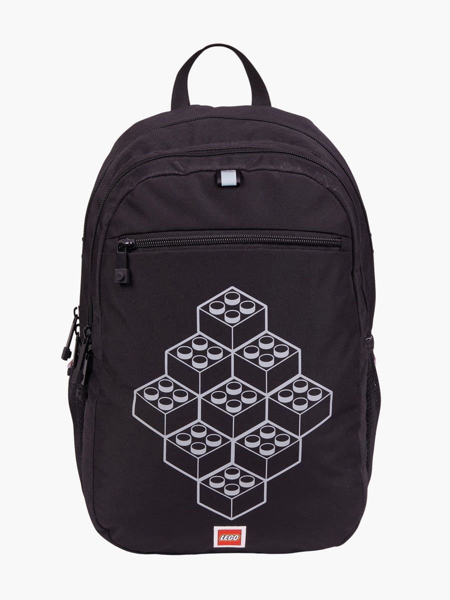 Floral Print Backpack with Adjustable Straps and Zip Closure - 44x34x28 cm