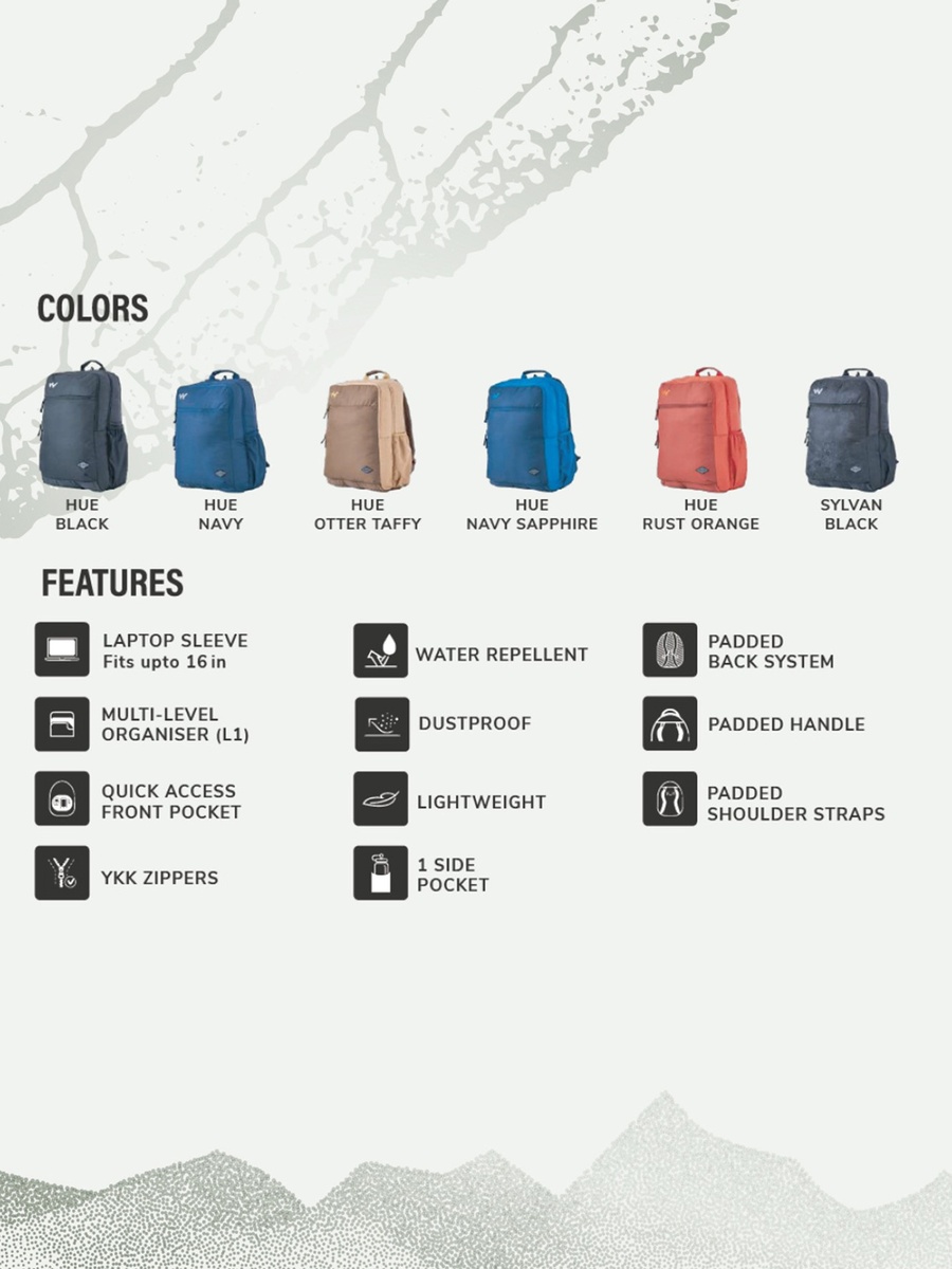 Solid Backpack with Adjustable Shoulder Straps - 23x32x46 cm