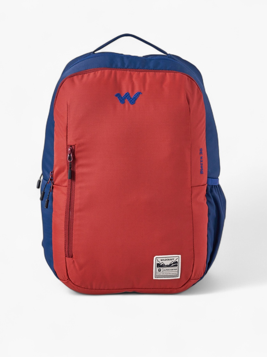 Colourblock School Backpack with Adjustable Shoulder Straps - 22x30x46 cm