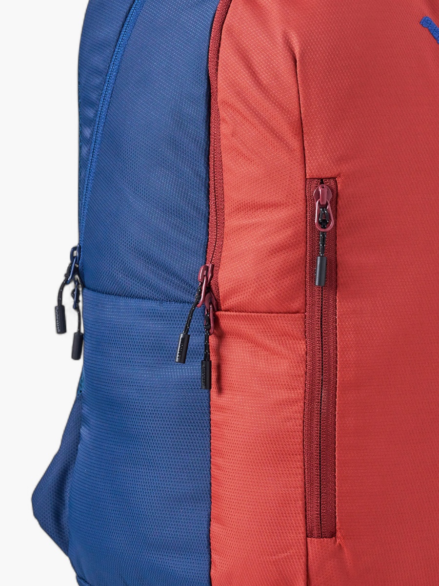Colourblock School Backpack with Adjustable Shoulder Straps - 22x30x46 cm