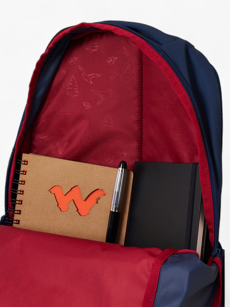 Colourblock School Backpack with Adjustable Shoulder Straps - 22x30x46 cm