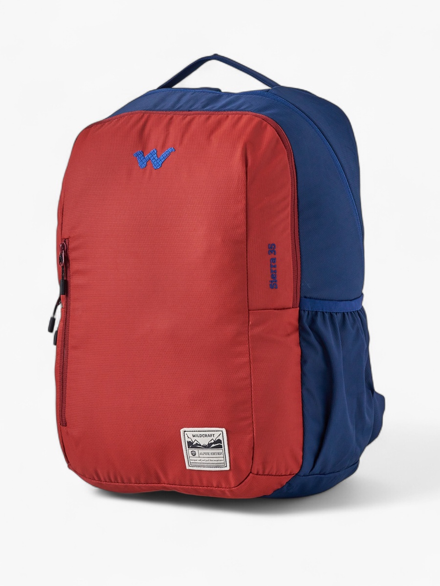 Colourblock School Backpack with Adjustable Shoulder Straps - 22x30x46 cm