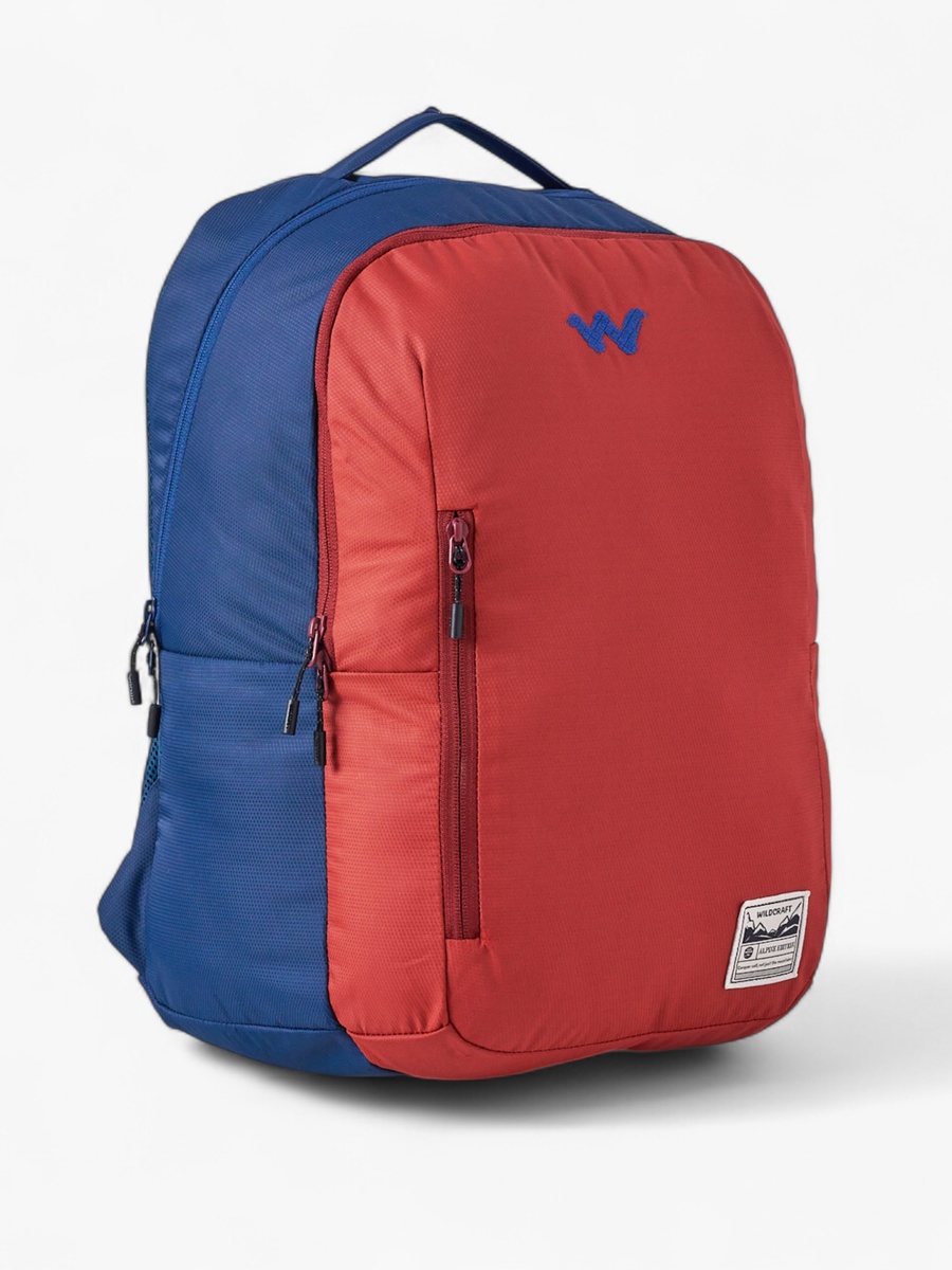 Colourblock School Backpack with Adjustable Shoulder Straps - 22x30x46 cm