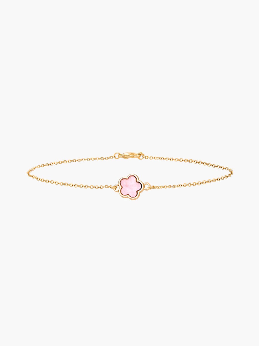 Metallic Clover Charm Bracelet