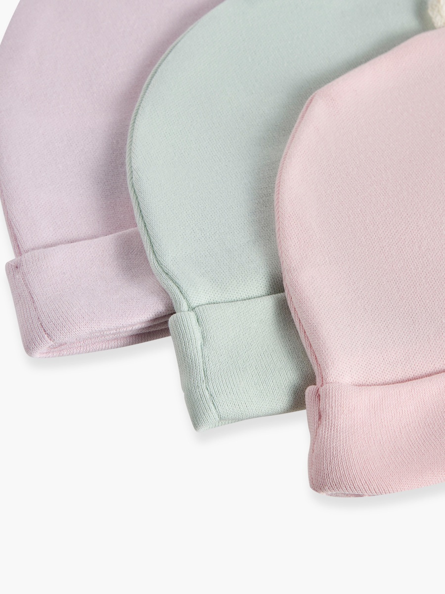 Assorted Solid Cap - Set of 3