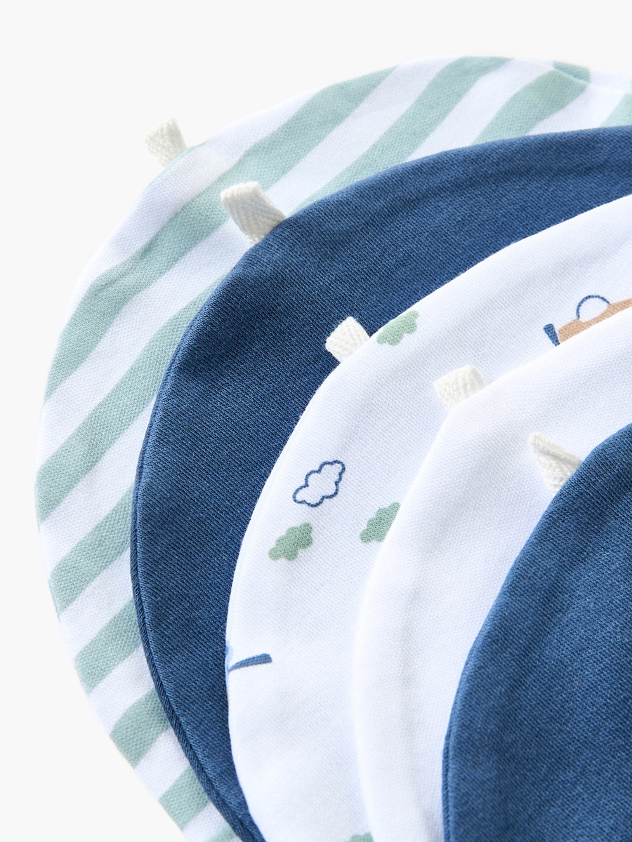 Pack of 5 Cap with Rolled Hem