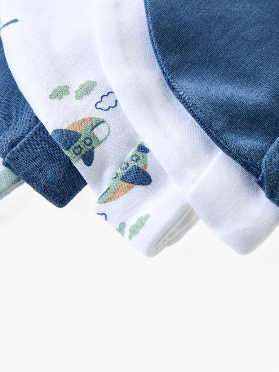 Pack of 5 Cap with Rolled Hem