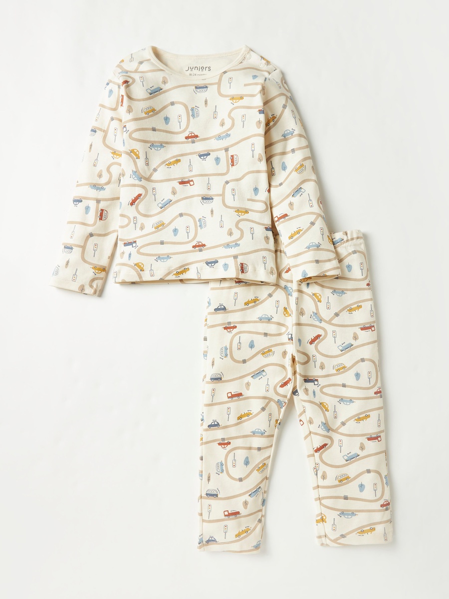 Tractor Print T-Shirt and Pyjama Set