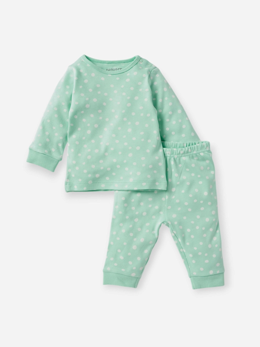 All-Over Polka Dot Print T-Shirt and Pyjama Set